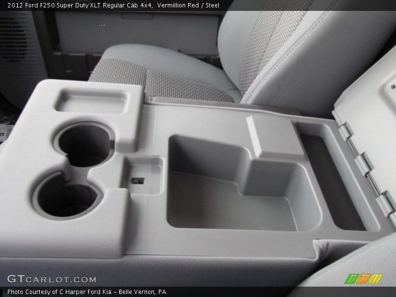 Vermillion Red / Steel 2012 Ford F250 Super Duty XLT Regular Cab 4x4