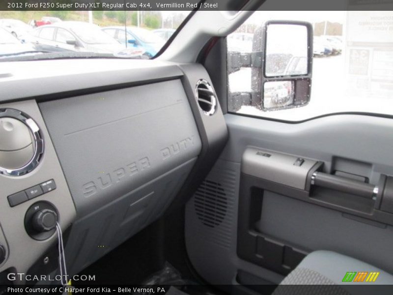 Vermillion Red / Steel 2012 Ford F250 Super Duty XLT Regular Cab 4x4