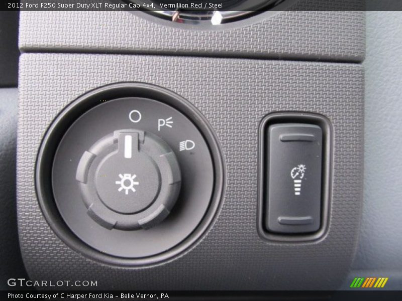 Vermillion Red / Steel 2012 Ford F250 Super Duty XLT Regular Cab 4x4