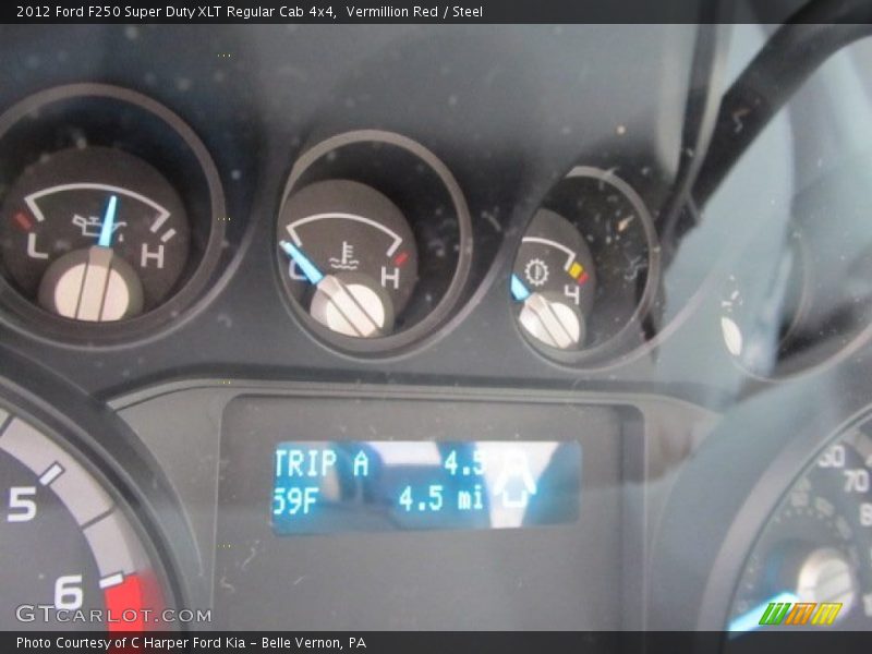 Vermillion Red / Steel 2012 Ford F250 Super Duty XLT Regular Cab 4x4