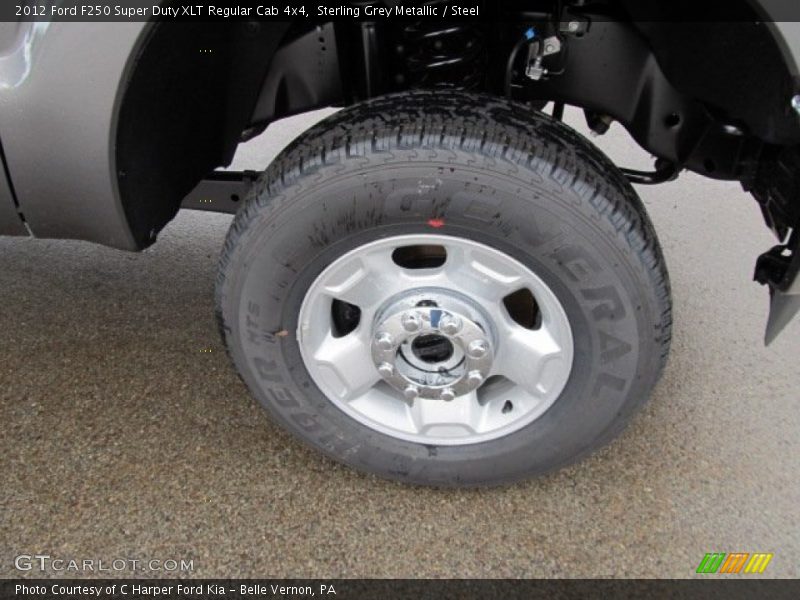 Sterling Grey Metallic / Steel 2012 Ford F250 Super Duty XLT Regular Cab 4x4