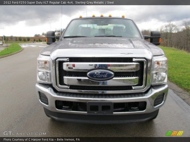Sterling Grey Metallic / Steel 2012 Ford F250 Super Duty XLT Regular Cab 4x4