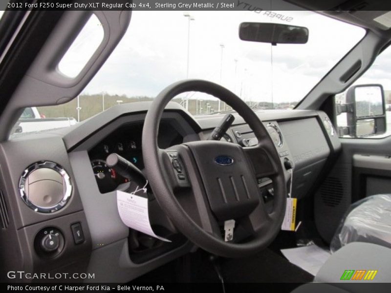 Sterling Grey Metallic / Steel 2012 Ford F250 Super Duty XLT Regular Cab 4x4