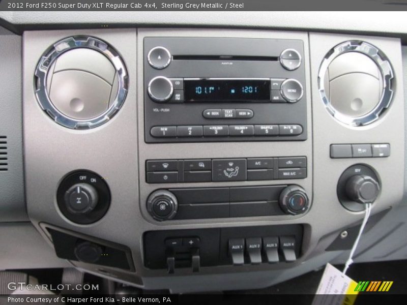 Sterling Grey Metallic / Steel 2012 Ford F250 Super Duty XLT Regular Cab 4x4