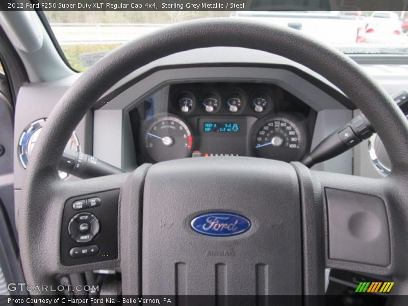 Sterling Grey Metallic / Steel 2012 Ford F250 Super Duty XLT Regular Cab 4x4