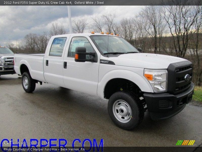 Oxford White / Steel 2012 Ford F350 Super Duty XL Crew Cab 4x4