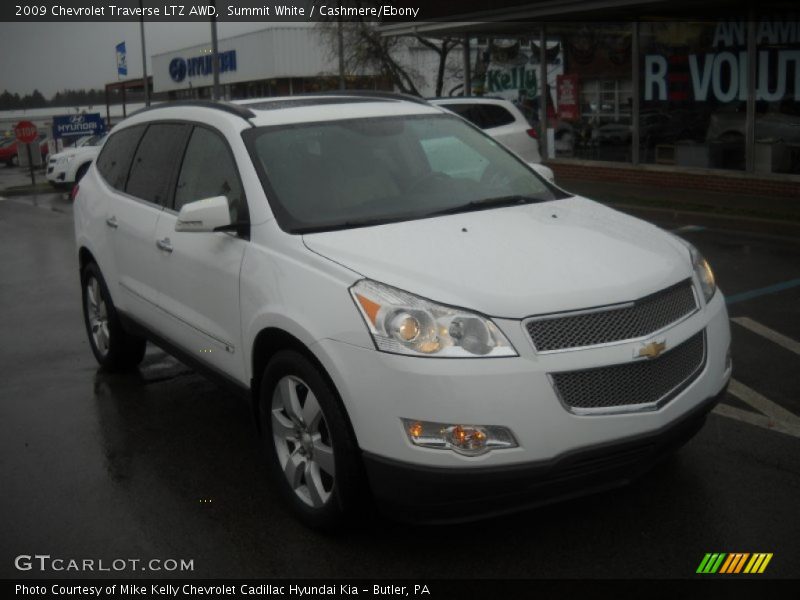 Summit White / Cashmere/Ebony 2009 Chevrolet Traverse LTZ AWD