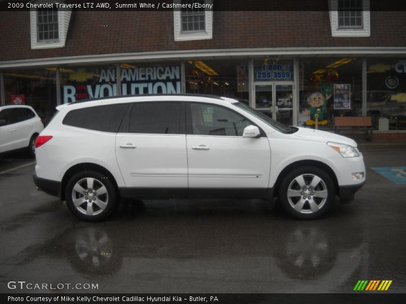 Summit White / Cashmere/Ebony 2009 Chevrolet Traverse LTZ AWD