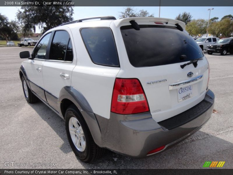 Clear White / Gray 2008 Kia Sorento EX