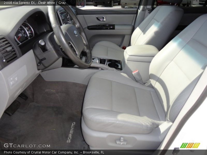 Clear White / Gray 2008 Kia Sorento EX