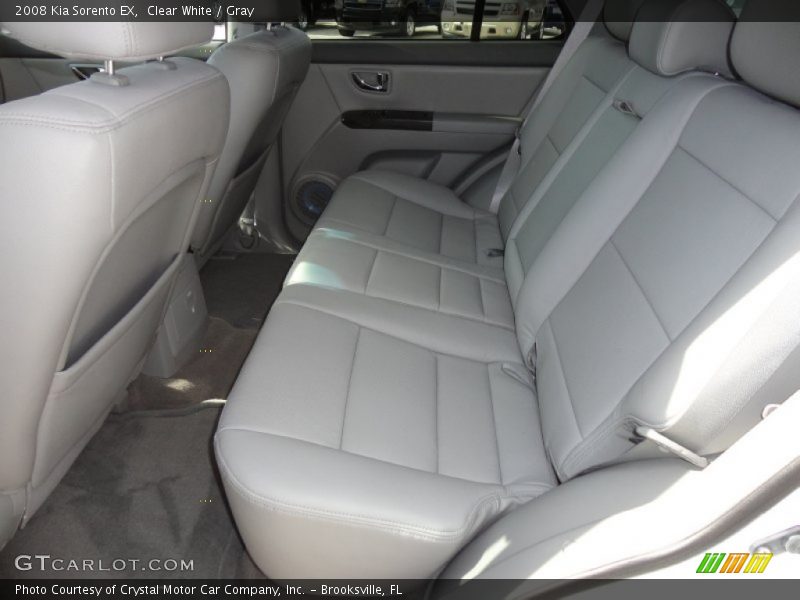 Clear White / Gray 2008 Kia Sorento EX