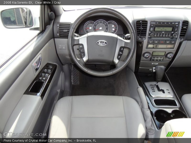 Clear White / Gray 2008 Kia Sorento EX