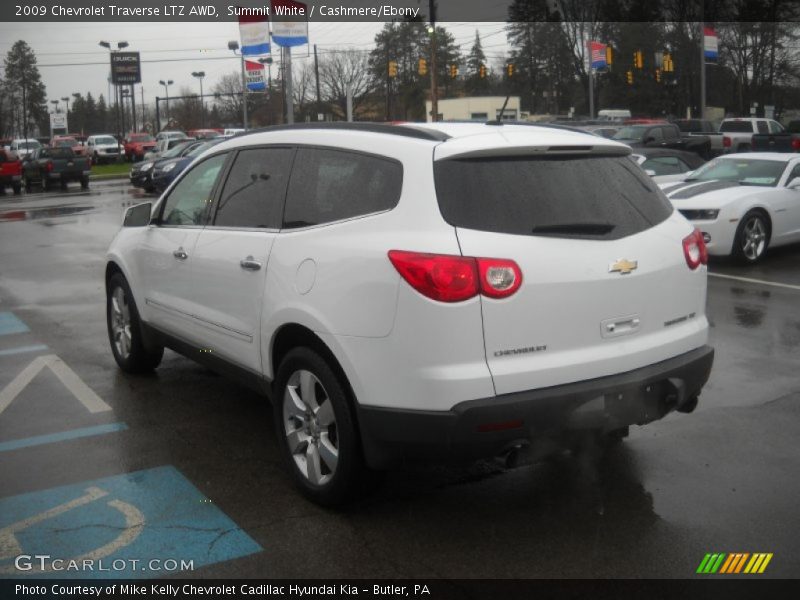 Summit White / Cashmere/Ebony 2009 Chevrolet Traverse LTZ AWD