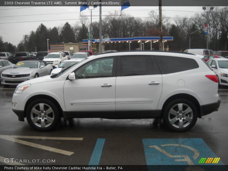 Summit White / Cashmere/Ebony 2009 Chevrolet Traverse LTZ AWD