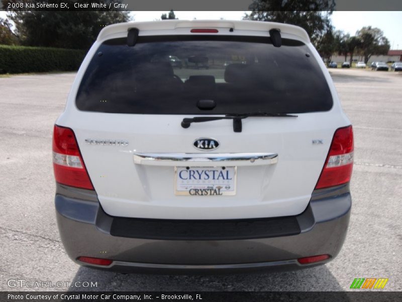 Clear White / Gray 2008 Kia Sorento EX