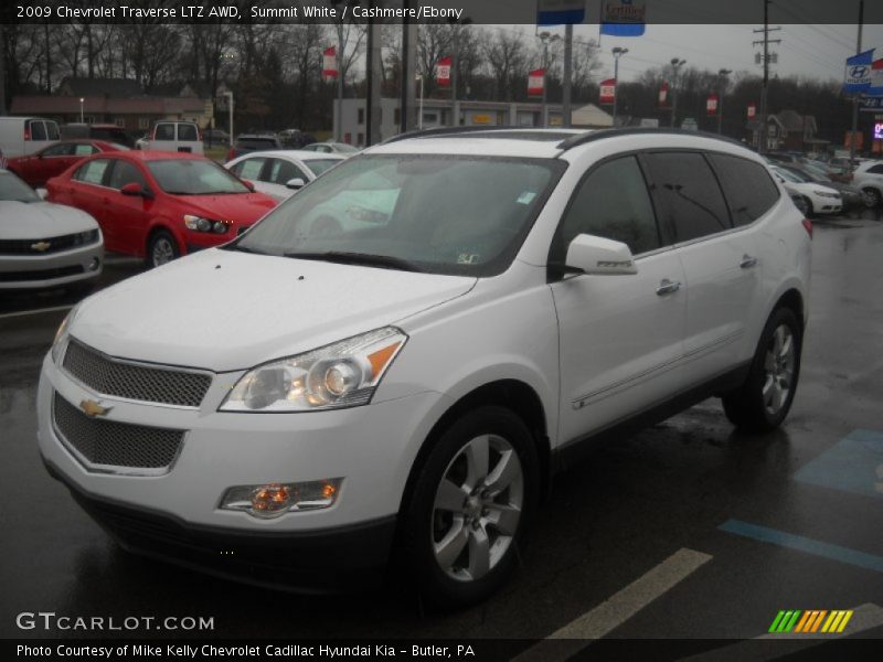 Summit White / Cashmere/Ebony 2009 Chevrolet Traverse LTZ AWD