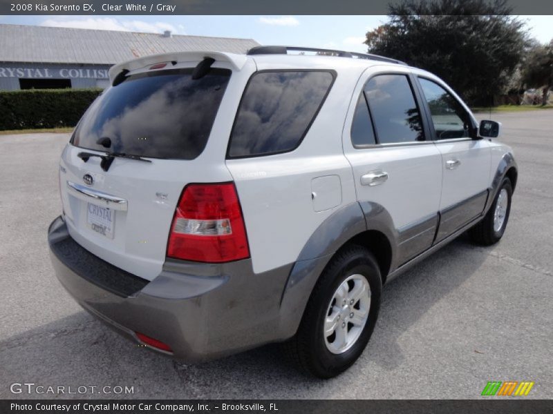 Clear White / Gray 2008 Kia Sorento EX