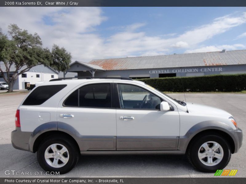 Clear White / Gray 2008 Kia Sorento EX