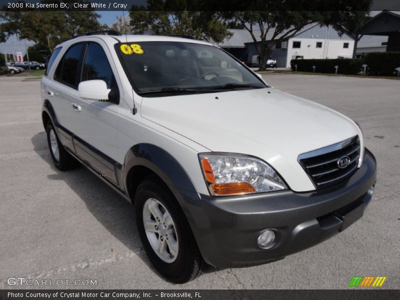 Clear White / Gray 2008 Kia Sorento EX