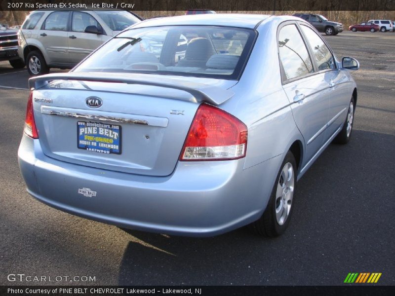 Ice Blue / Gray 2007 Kia Spectra EX Sedan