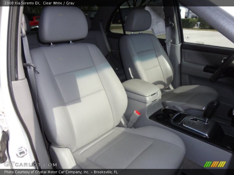 Clear White / Gray 2008 Kia Sorento EX