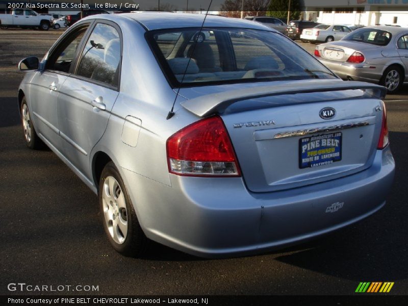 Ice Blue / Gray 2007 Kia Spectra EX Sedan
