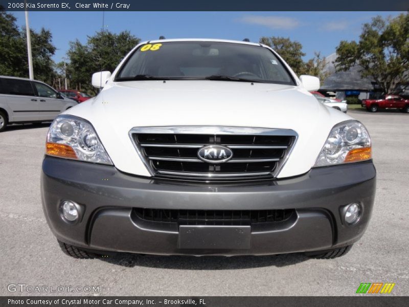 Clear White / Gray 2008 Kia Sorento EX