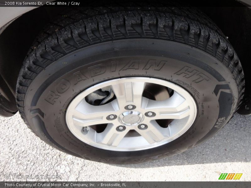 Clear White / Gray 2008 Kia Sorento EX