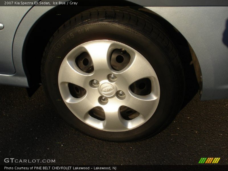 Ice Blue / Gray 2007 Kia Spectra EX Sedan