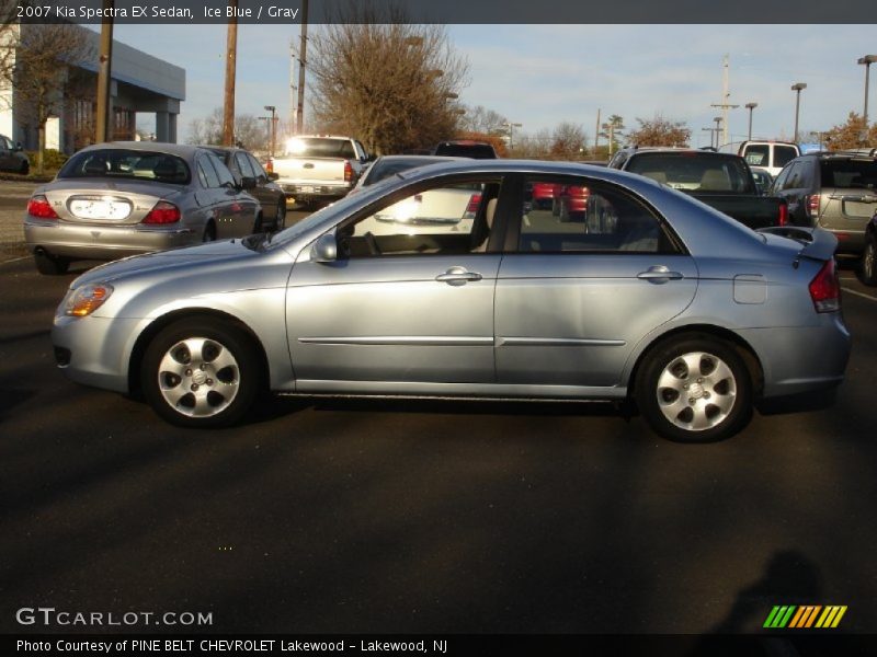 Ice Blue / Gray 2007 Kia Spectra EX Sedan