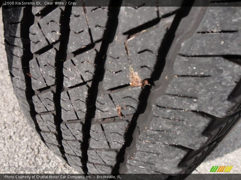 Clear White / Gray 2008 Kia Sorento EX