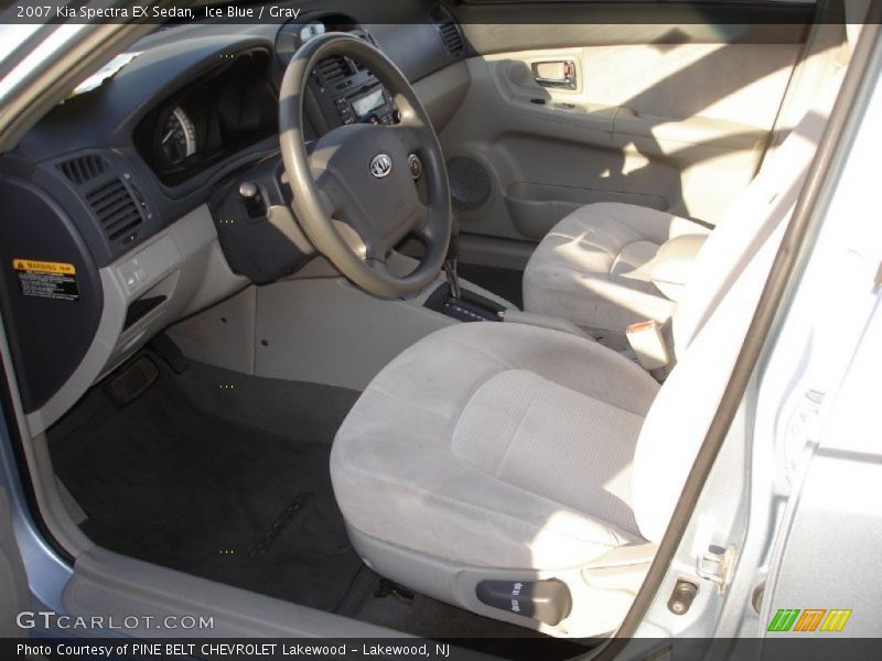 Ice Blue / Gray 2007 Kia Spectra EX Sedan