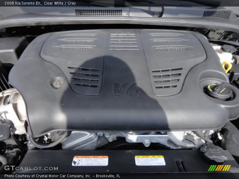 Clear White / Gray 2008 Kia Sorento EX