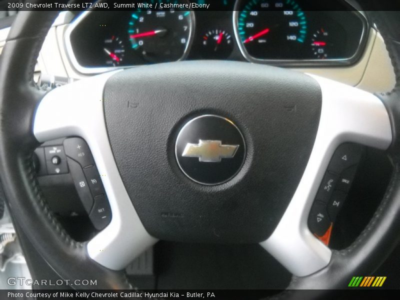 Summit White / Cashmere/Ebony 2009 Chevrolet Traverse LTZ AWD