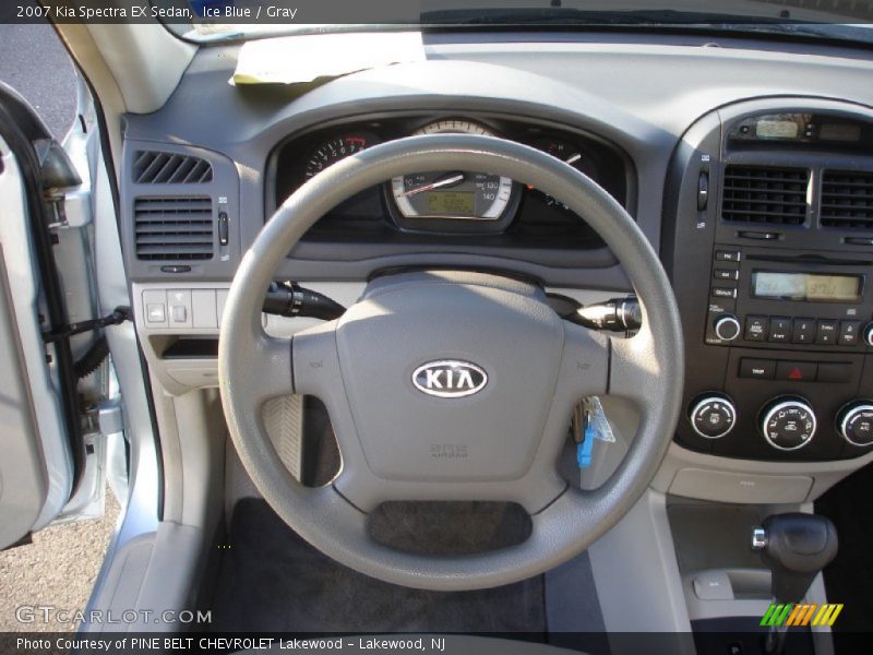 Ice Blue / Gray 2007 Kia Spectra EX Sedan