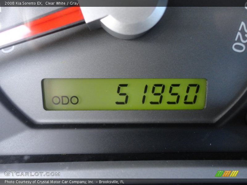 Clear White / Gray 2008 Kia Sorento EX