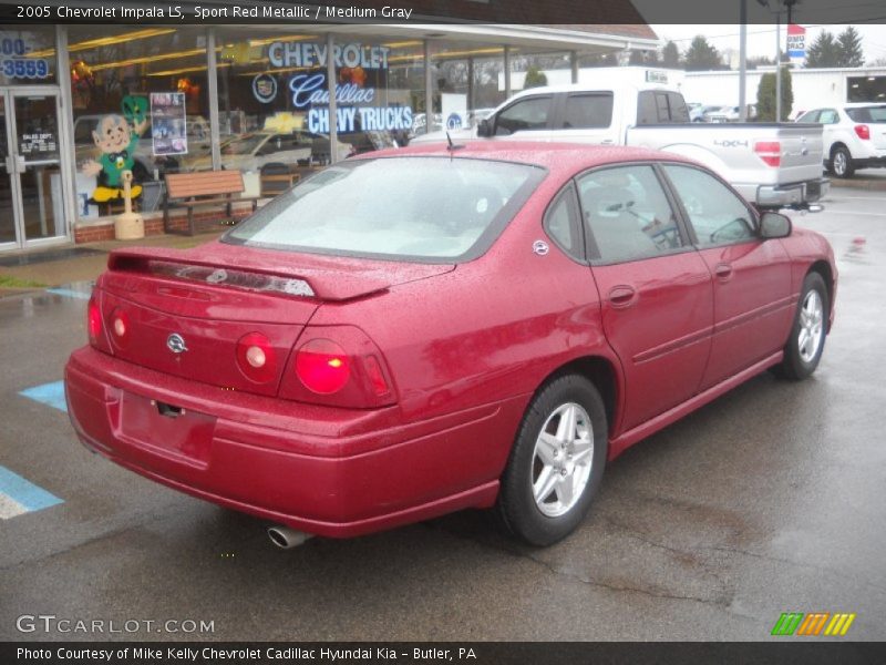 Sport Red Metallic / Medium Gray 2005 Chevrolet Impala LS