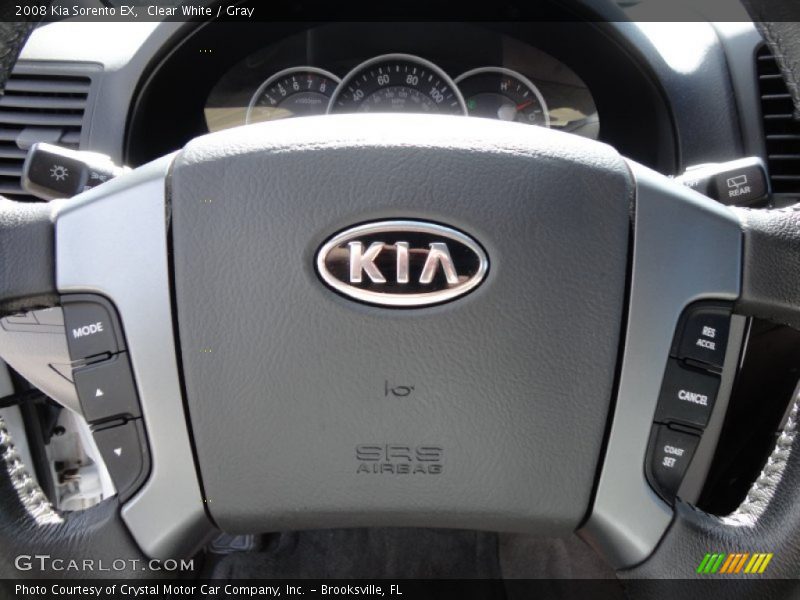 Clear White / Gray 2008 Kia Sorento EX
