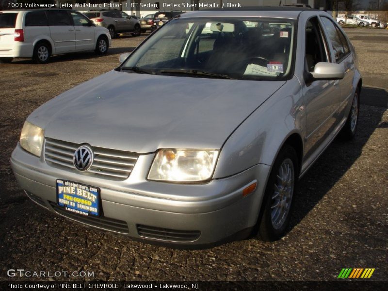 Reflex Silver Metallic / Black 2003 Volkswagen Jetta Wolfsburg Edition 1.8T Sedan