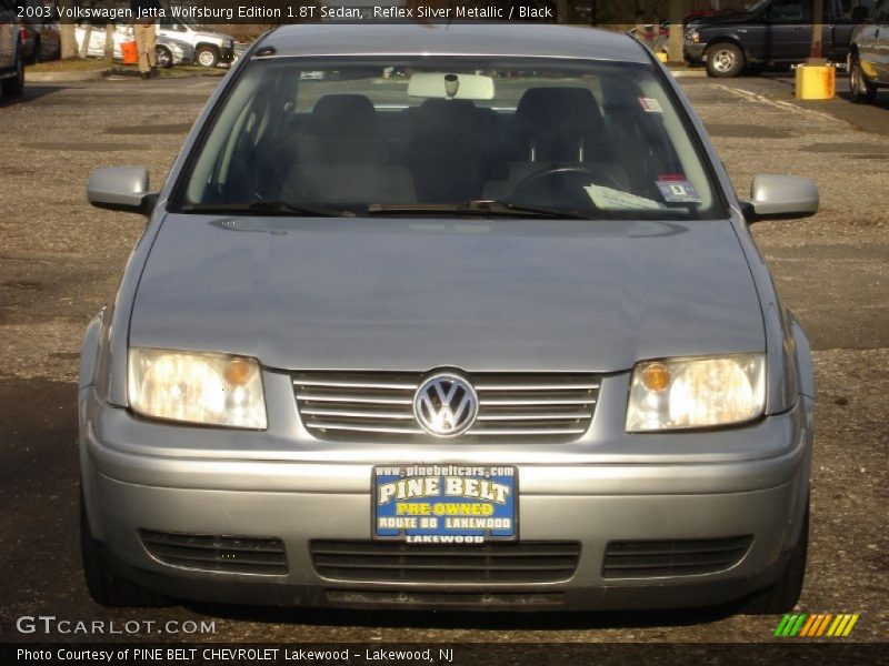 Reflex Silver Metallic / Black 2003 Volkswagen Jetta Wolfsburg Edition 1.8T Sedan