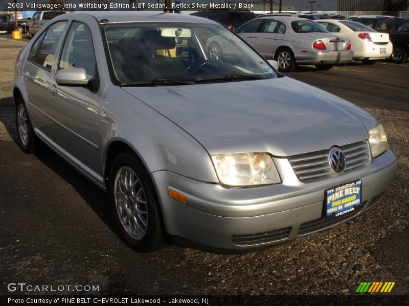 Reflex Silver Metallic / Black 2003 Volkswagen Jetta Wolfsburg Edition 1.8T Sedan