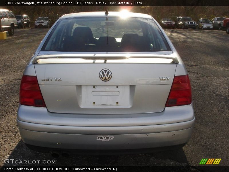 Reflex Silver Metallic / Black 2003 Volkswagen Jetta Wolfsburg Edition 1.8T Sedan