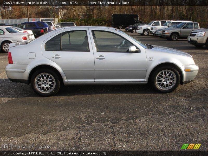 Reflex Silver Metallic / Black 2003 Volkswagen Jetta Wolfsburg Edition 1.8T Sedan