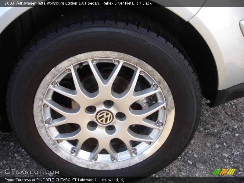 Reflex Silver Metallic / Black 2003 Volkswagen Jetta Wolfsburg Edition 1.8T Sedan