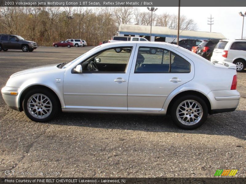 Reflex Silver Metallic / Black 2003 Volkswagen Jetta Wolfsburg Edition 1.8T Sedan