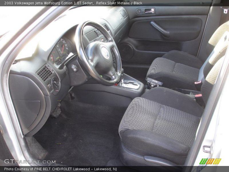 Reflex Silver Metallic / Black 2003 Volkswagen Jetta Wolfsburg Edition 1.8T Sedan