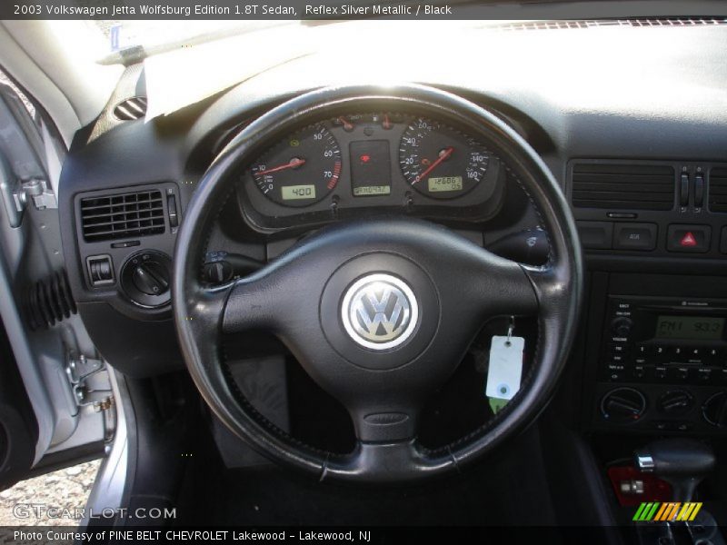 Reflex Silver Metallic / Black 2003 Volkswagen Jetta Wolfsburg Edition 1.8T Sedan