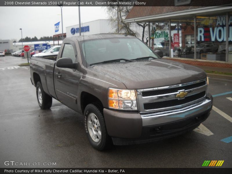 Desert Brown Metallic / Ebony 2008 Chevrolet Silverado 1500 LT Regular Cab 4x4