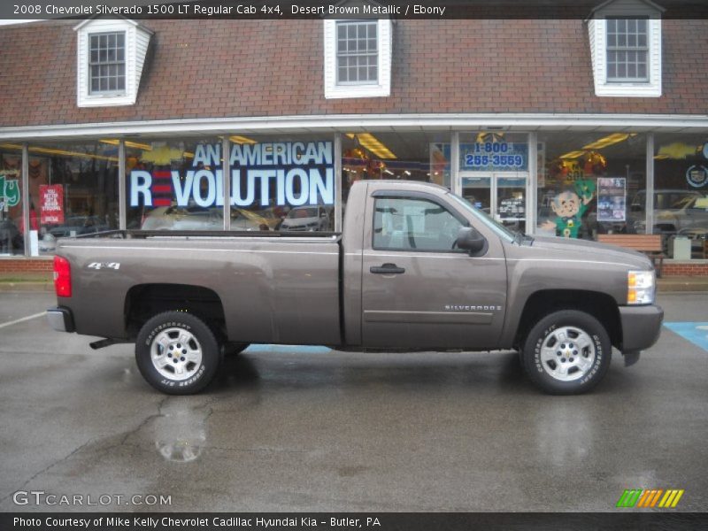 Desert Brown Metallic / Ebony 2008 Chevrolet Silverado 1500 LT Regular Cab 4x4