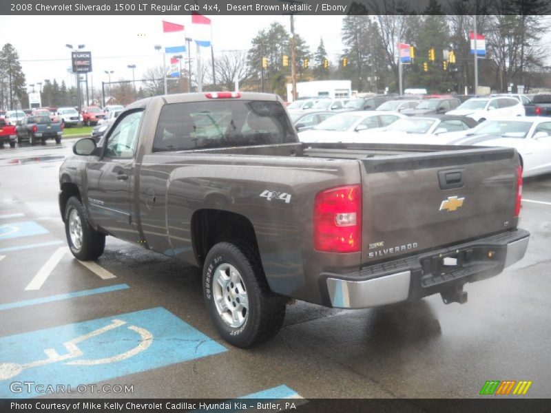 Desert Brown Metallic / Ebony 2008 Chevrolet Silverado 1500 LT Regular Cab 4x4
